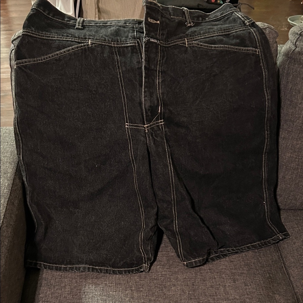 Marithe Francois Girbaud Black Jean Shorts